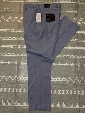 Perry Ellis Portfolio Sky Blue Modern Fit Dress Pants